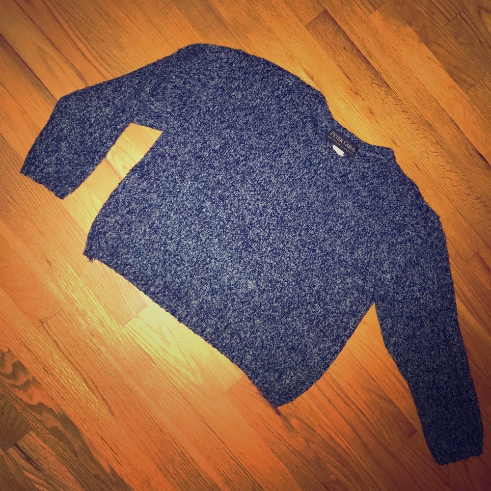 Blue pullover sweater